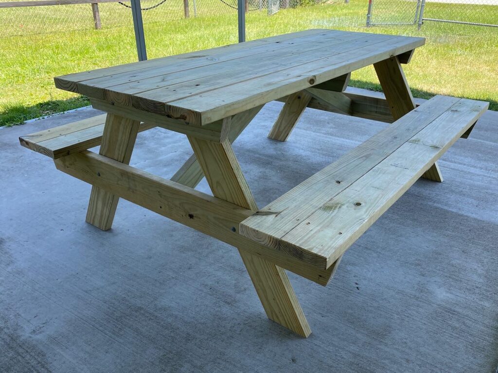 6ft standard picnic table