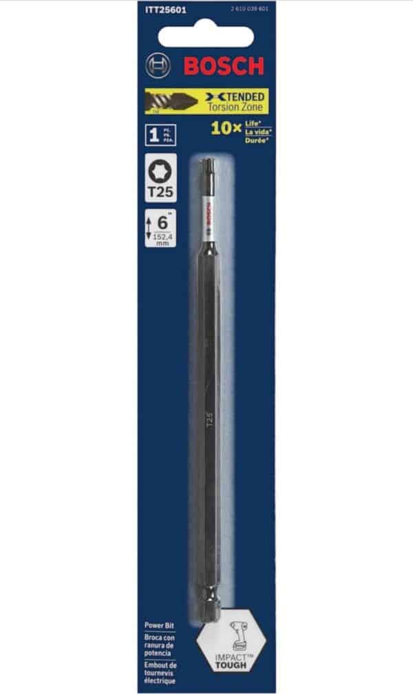 BOSCH ITT256B 10-Pack 6 In. Torx #25 Impact Tough Screwdriving Power Bits - Image 2