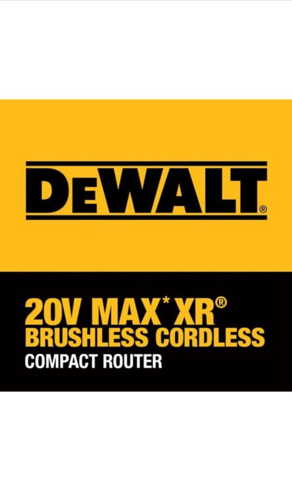 DEWALT 20V Max XR Cordless Router, Brushless, Tool Only (DCW600B) - Image 6
