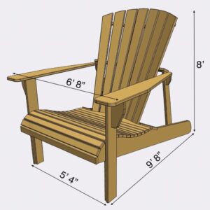 giant Adirondack chair