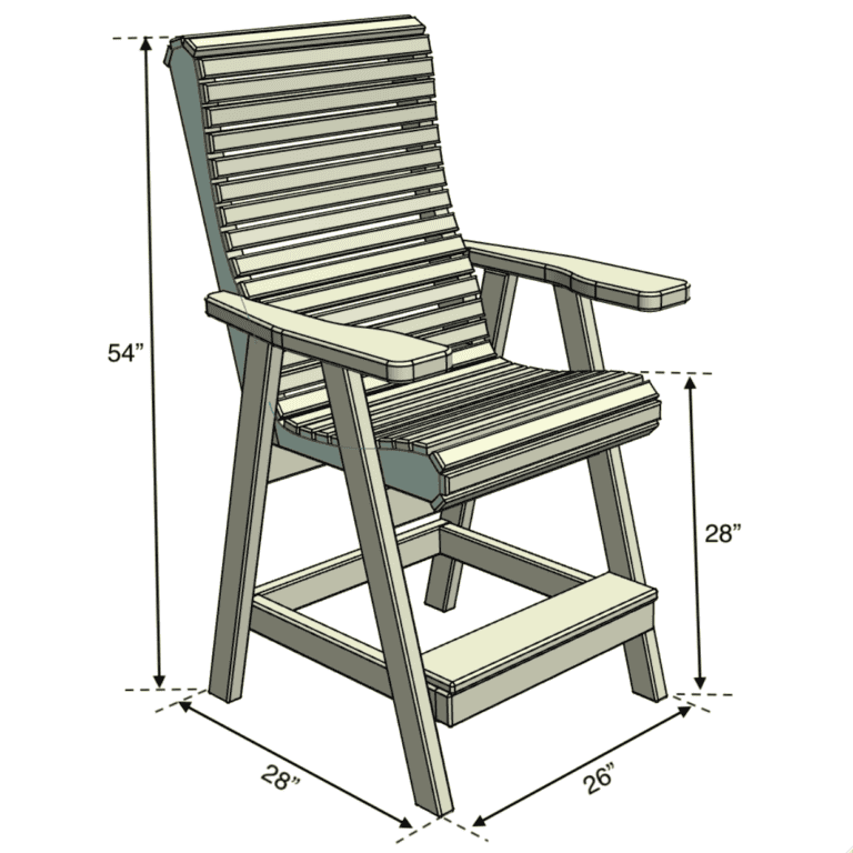 Tall Deck Chair Project Plan with 1/4” MDF Templates – Free Shipping ...