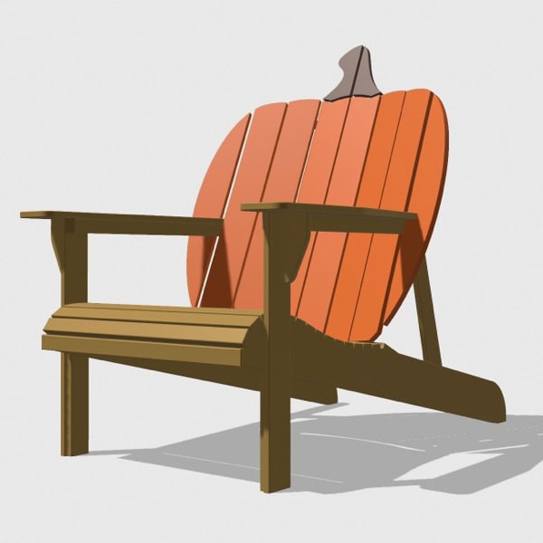 Pumpkin Back GIANT Adirondack Chair Project Plan - For A Limited Time - Image 5