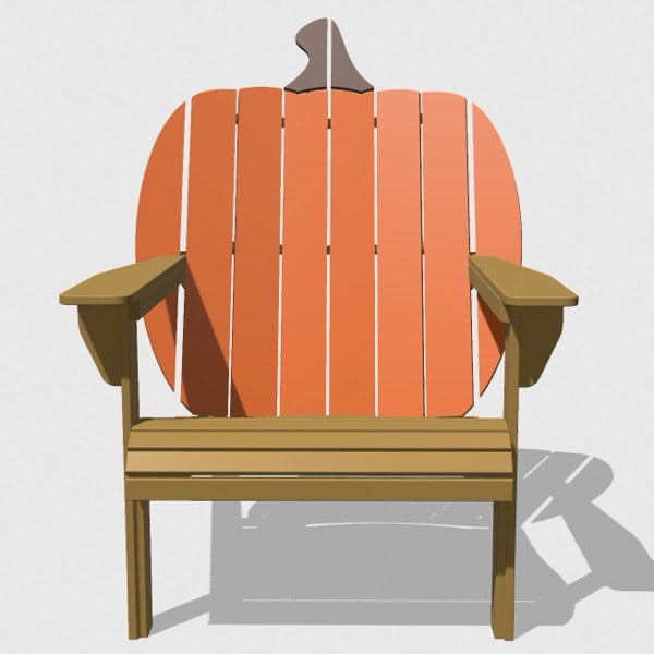 Pumpkin Back GIANT Adirondack Chair Project Plan - For A Limited Time - Image 6