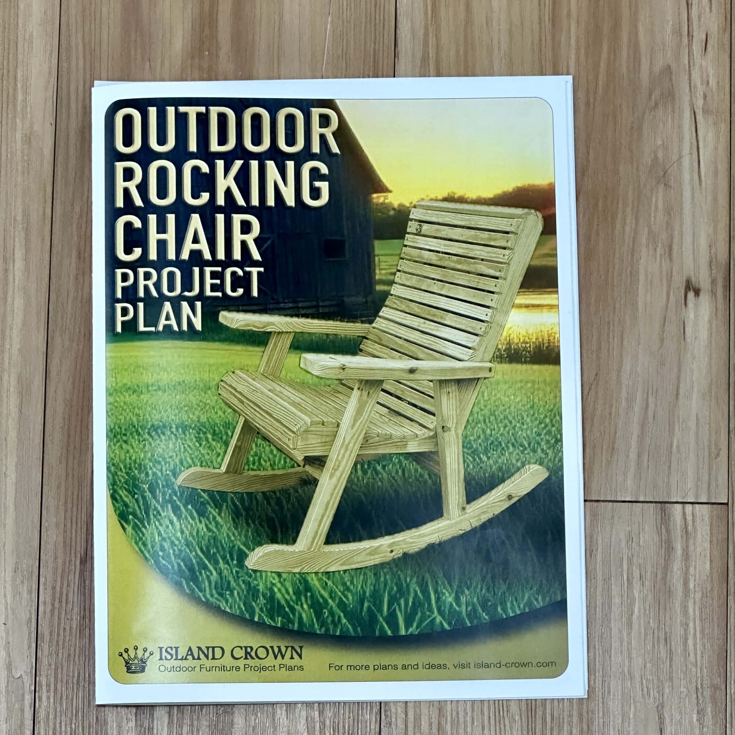 Outdoor Rocking Chair Project Plan with ¼ Inch MDF Templates - Image 4