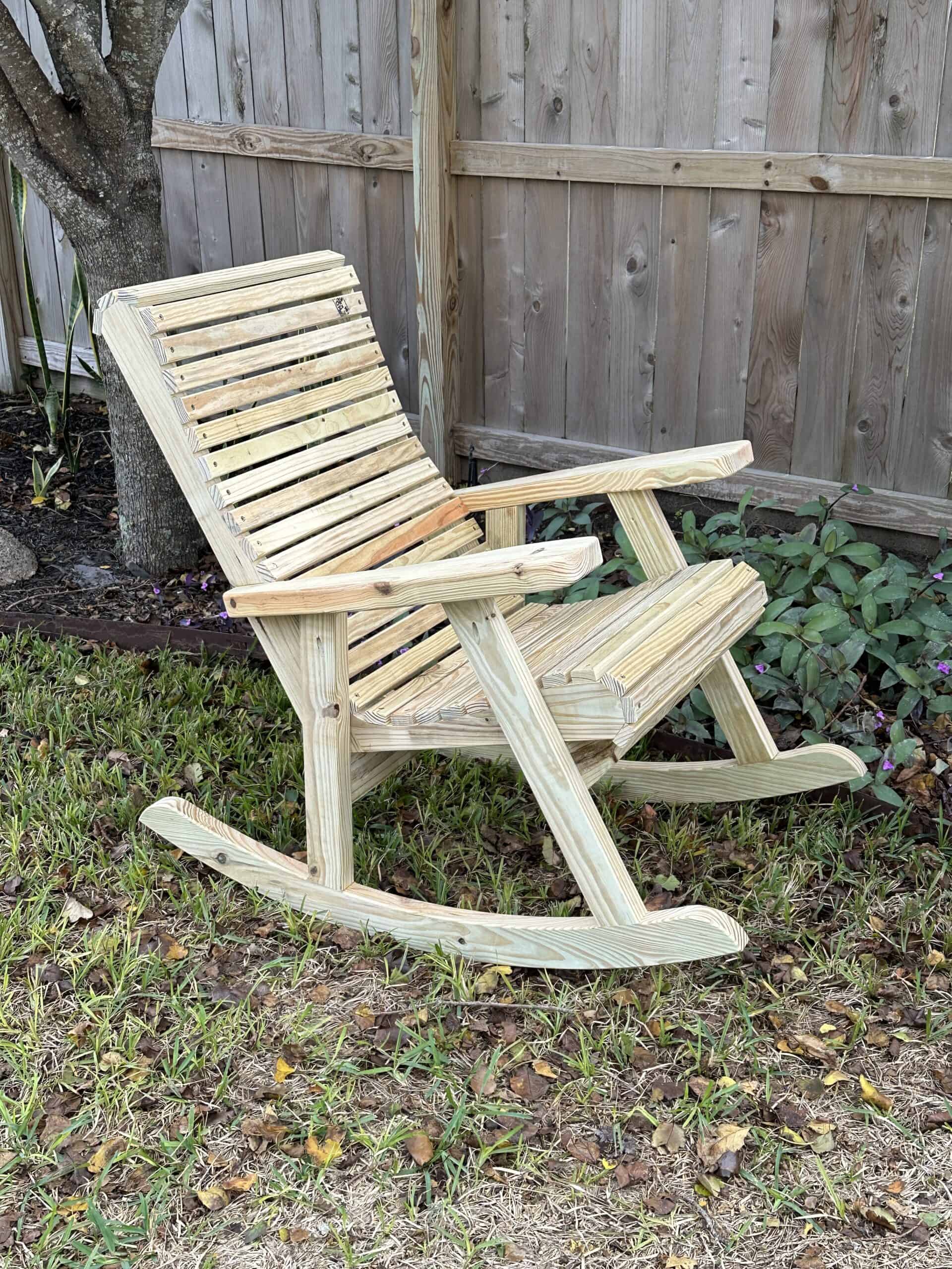 Outdoor Rocking Chair Project Plan with ¼ Inch MDF Templates - Image 11