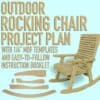 Outdoor Rocking Chair Project Plan with Templates