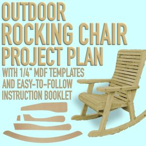 Outdoor Rocking Chair Project Plan with Templates