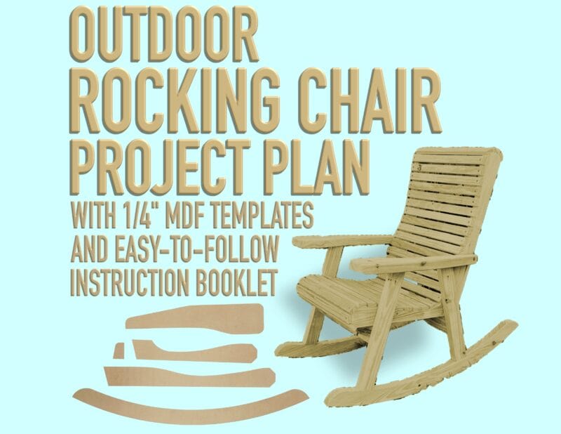 Outdoor Rocking Chair Project Plan with Templates